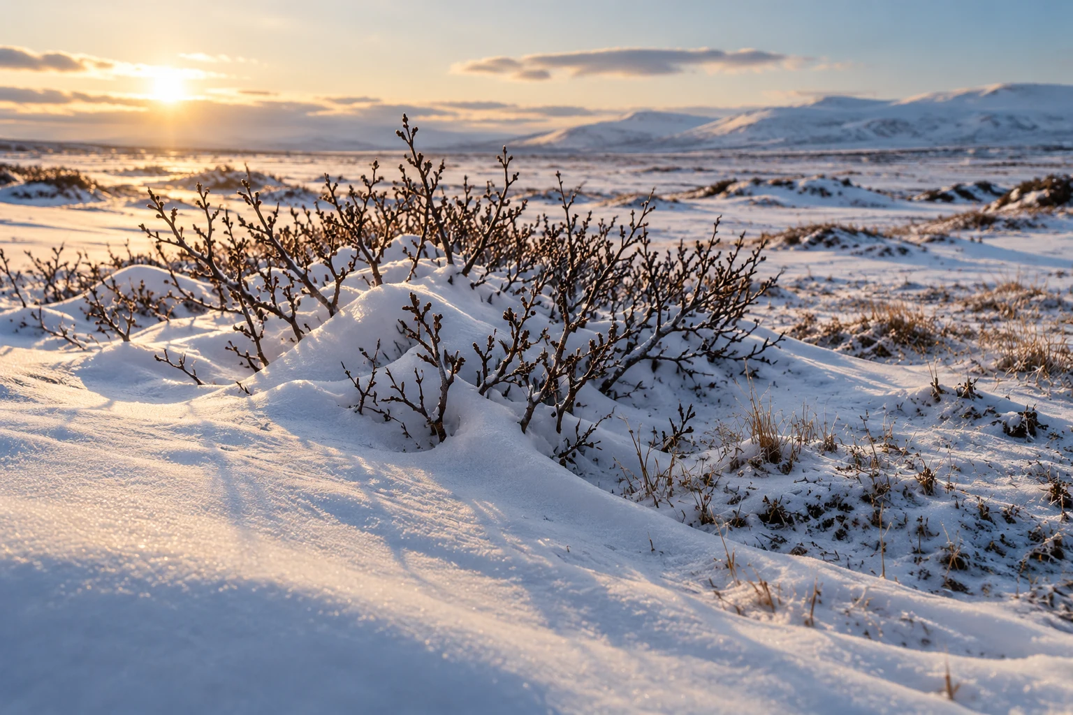 What taller shrubs do to winter